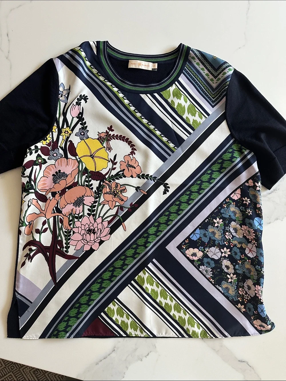 Tory Burch mixed Media Scarf sweater